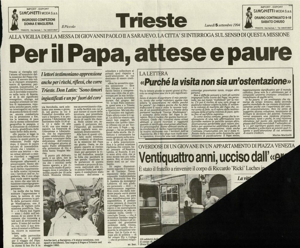 Per il Papa, attese e paure