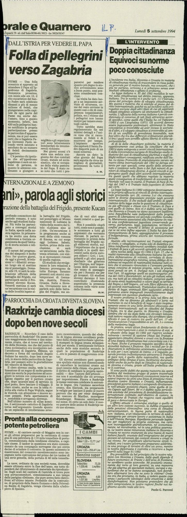 Folla di pellegrini  verso Zagabria - nosilna