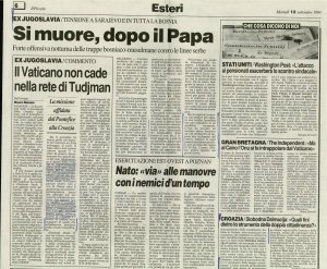 Si muore, dopo il Papa  - nosilna