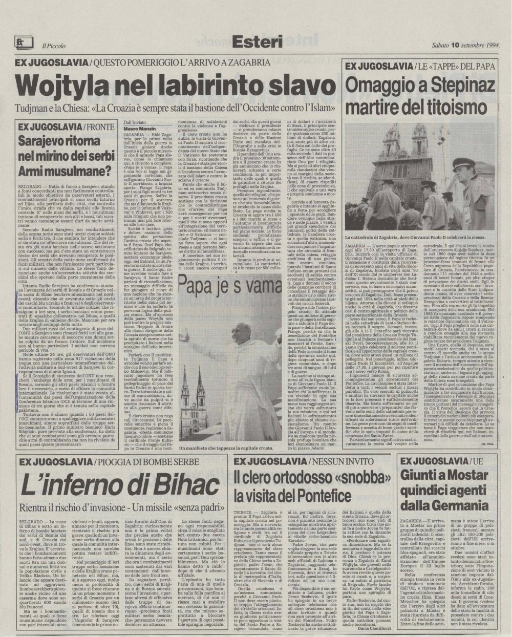 Sarajevo ritorna nel mirino dei serbi Ar... - nosilna