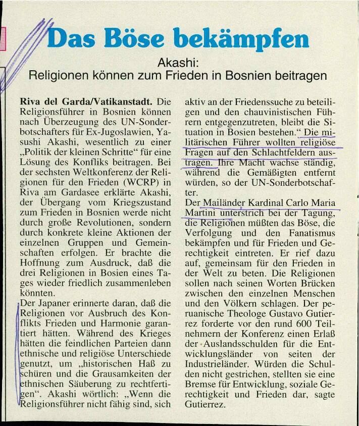 Das Böse bekämpfen - nosilna