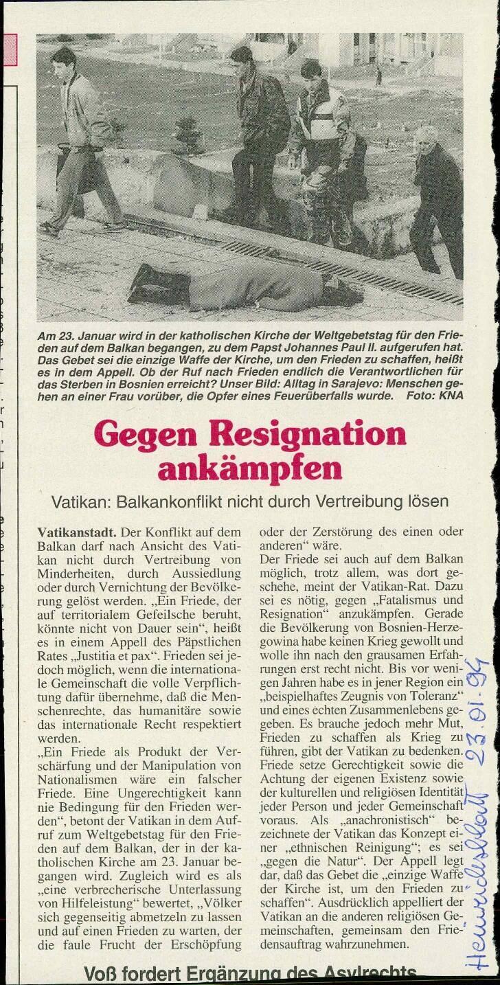Gegen Resignation ankämpfen - nosilna