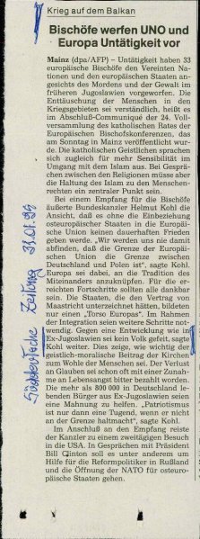 Bischöfe werfen UNO und Europa Untätigke...  - nosilna