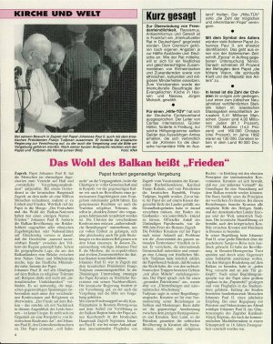Das Wohl des Balkan heißt „Frieden"  - nosilna