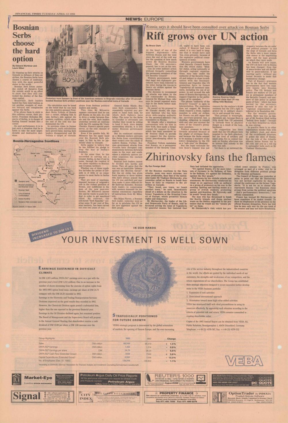 Bosnian Serbs choose the hard option
