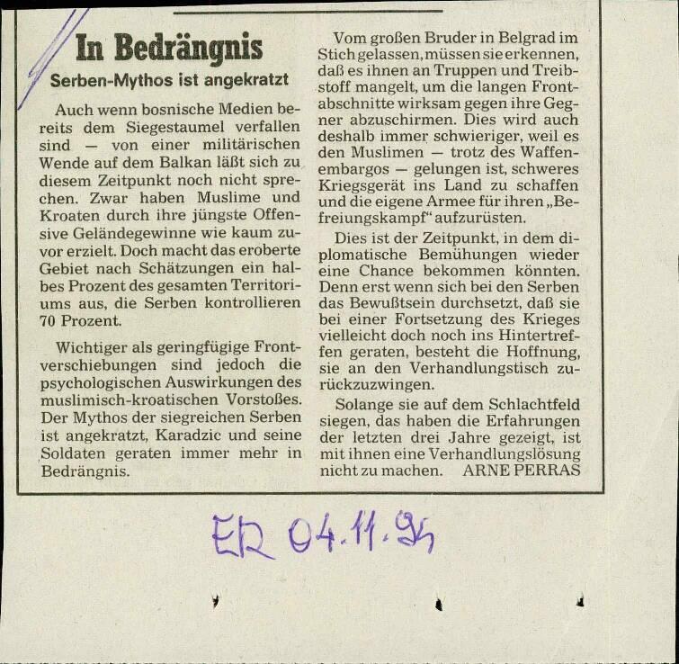 In Bedrängnis