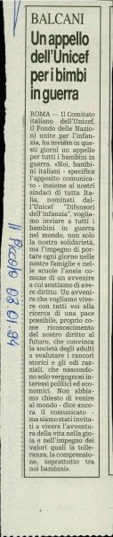 Un appello dell'Unicef per i bimbi in gu...  - nosilna