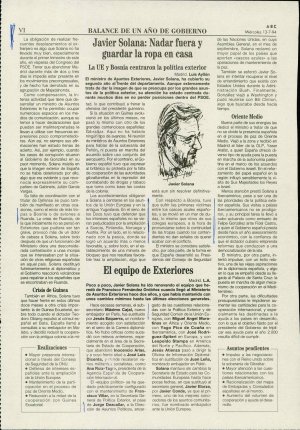 Javier Solana: Nadar fuera y guardar la ...  - nosilna