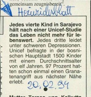 [Jedes vierte Kind in Sarajevo hält nach...  - nosilna