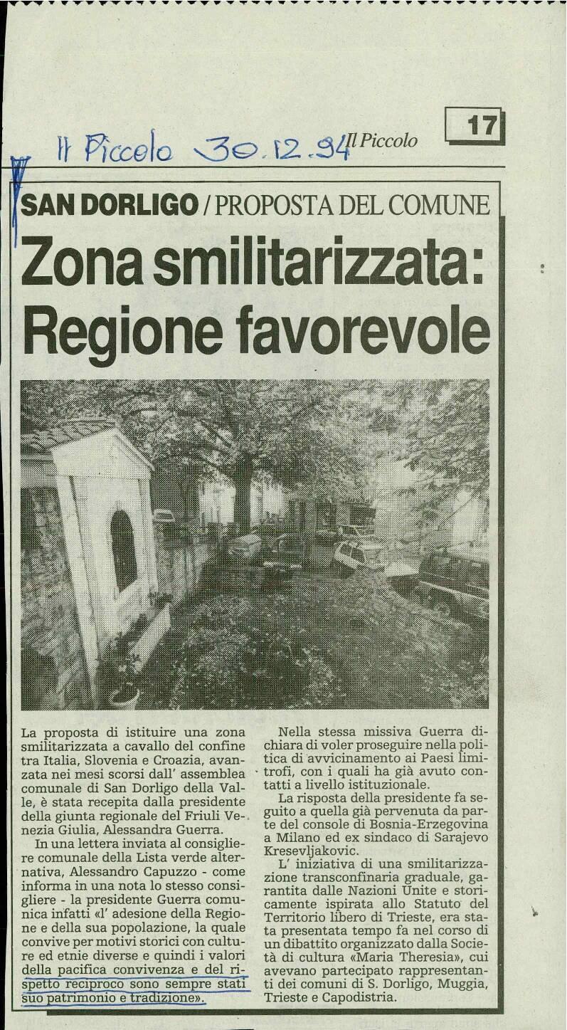 Zona smilitarizzata: Regione favorevole