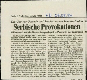 Serbische Provokationen  - nosilna
