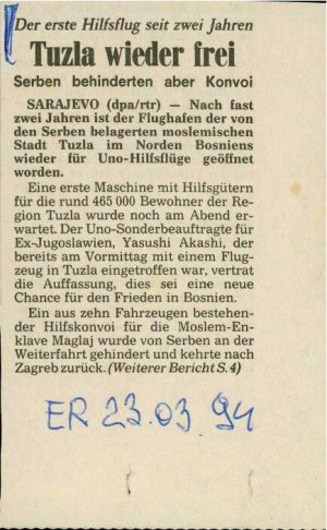 Tuzla wieder frei  - nosilna