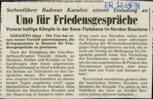 Uno für Friedensgespräche  - nosilna