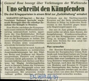 Uno schreibt den Kämpfenden  - nosilna