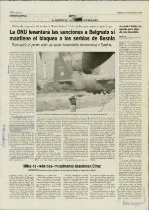 La ONU levantará las sanciones a Belgrad...  - nosilna
