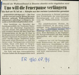 Uno will die Feuerpause verlängern  - nosilna