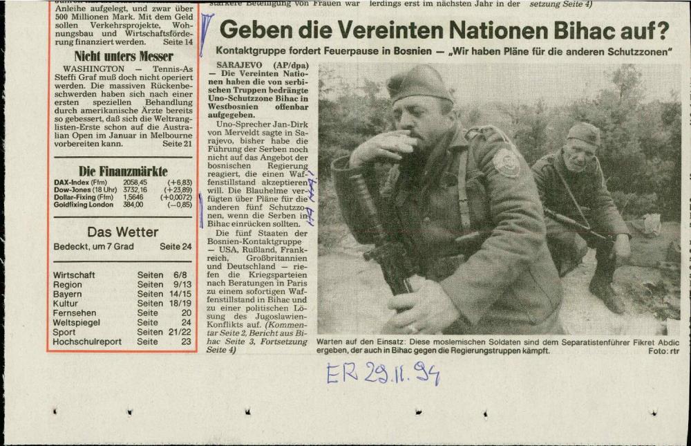 Geben die Vereinten Nationen Bihac auf? - nosilna