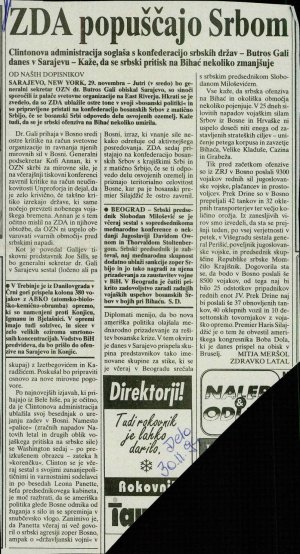 ZDA popuščajo Srbom  - nosilna
