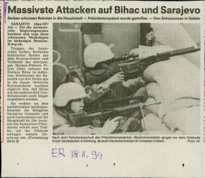 Massivste Attacken auf Bihac und Sarajev...  - nosilna