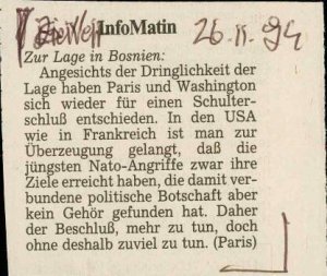 [Zur Lage in Bosnien]  - nosilna