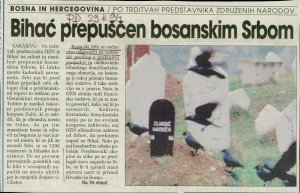 Bihać prepuščen bosanskim Srbom  - nosilna