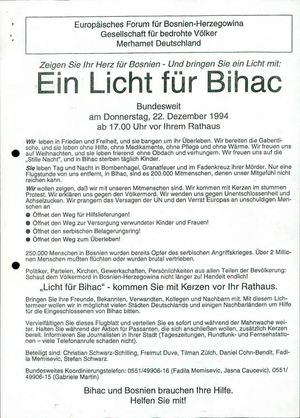 Ein Licht für Bosnien - nosilna