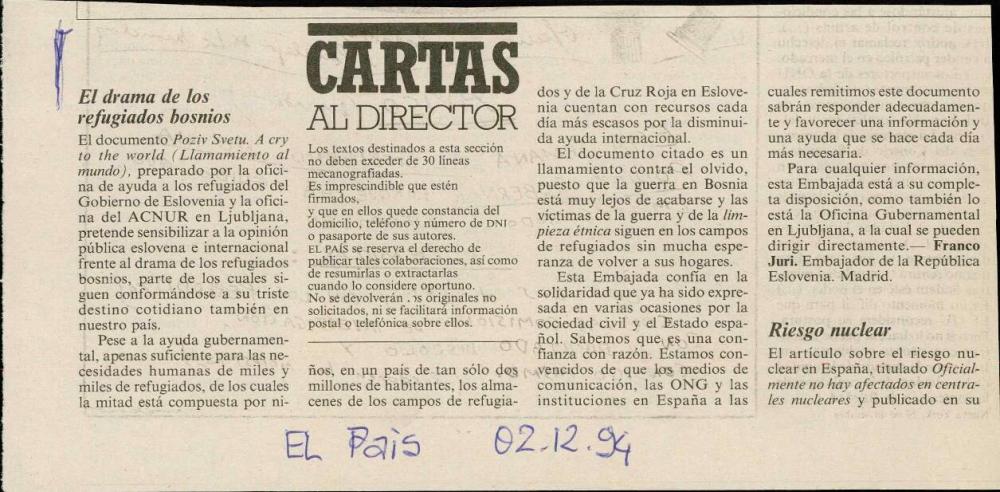 El drama de los refugiados bosnios - nosilna