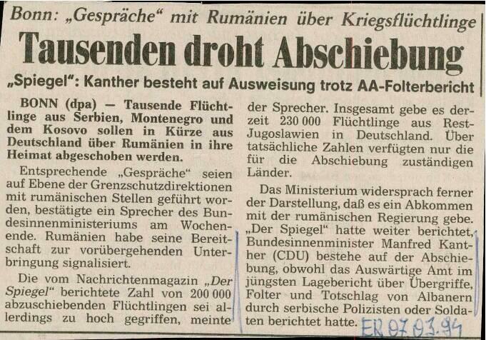 Tausenden droht Abschiebung - nosilna