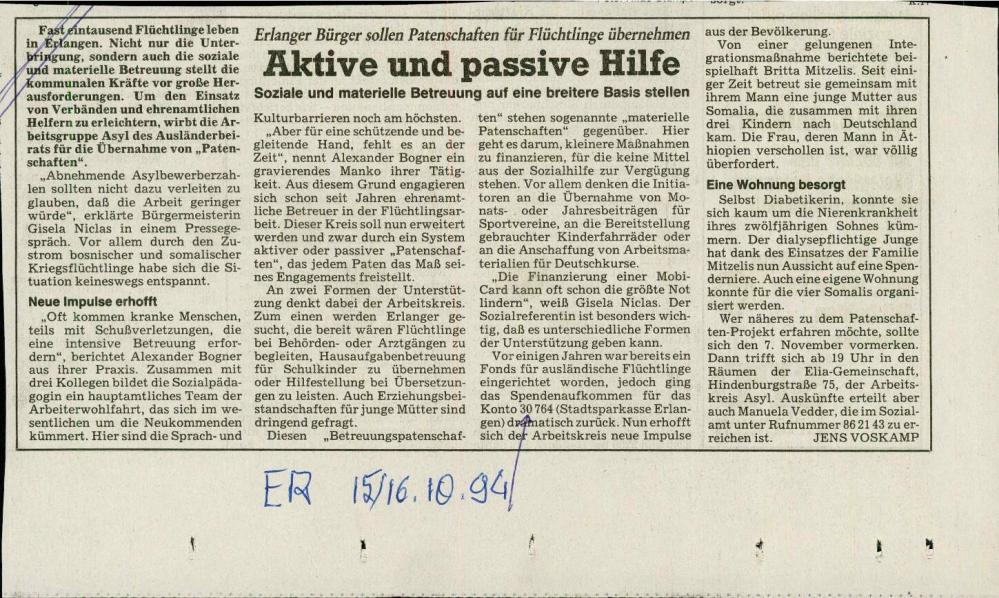 Aktive und passive Hilfe - nosilna