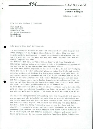 Dopis o humanitarni pomoči žrtvam vojne ...  - nosilna