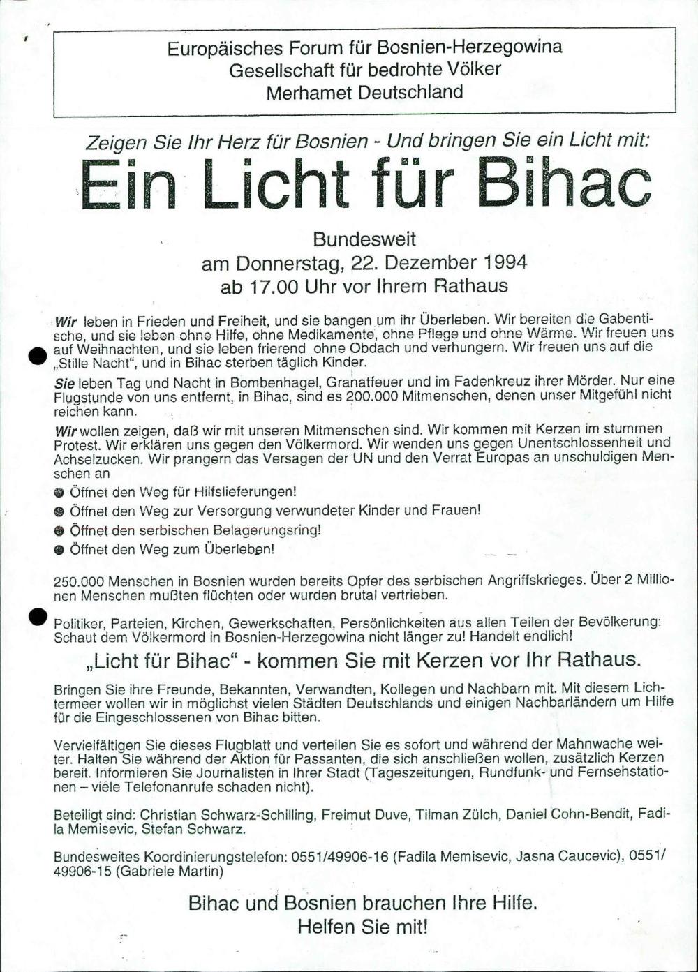 Ein Licht für Bihac