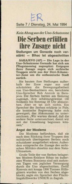 Die Serben erfüllen ihre Zusage nicht  - nosilna