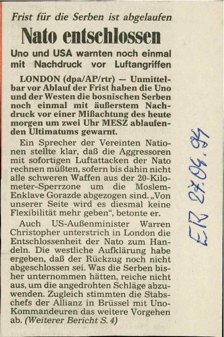 Nato entschlossen