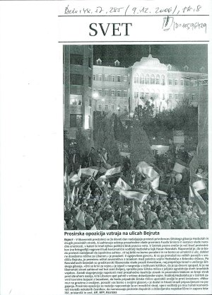Prosirska opozicija vztraja na ulicah Be...  - nosilna