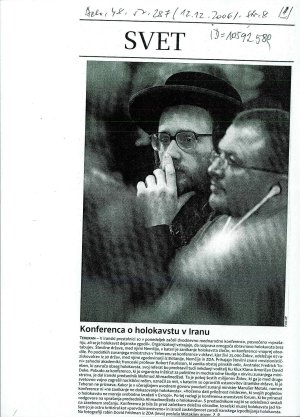 Konferenca o holokavstu v Iranu  - nosilna