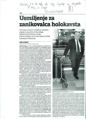 Usmiljenje za zanikovalca holokavsta : a...  - nosilna