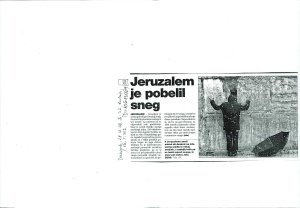 Jeruzalem je pobelil sneg  - nosilna