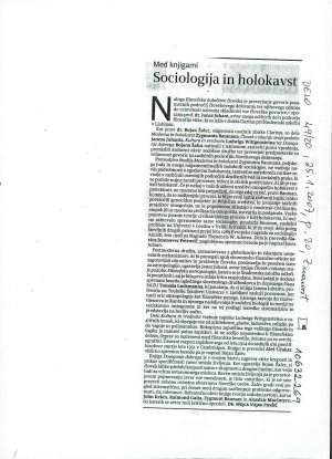 Sociologija in holokavst  - nosilna