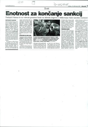 Enotnost za končanje sankcij  - nosilna
