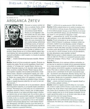 Aroganca žrtev : Pisma  - nosilna